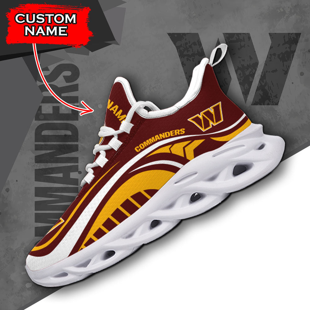 Ideafootwear Washington Commanders NFL Max Soul Shoes Sneakers For Men And Women