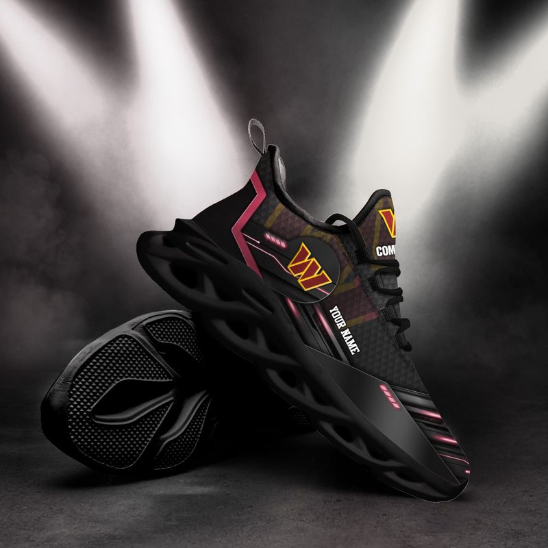 Ideafootwear Washington Commanders NFL Max Soul Shoes Sneakers For Men And Women