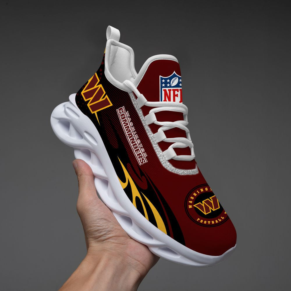 Ideafootwear Washington Commanders NFL Max Soul Shoes Sneakers For Men And Women