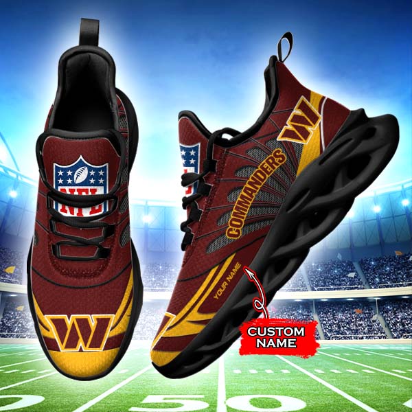 Ideafootwear Washington Commanders NFL Max Soul Shoes Sneakers For Men And Women
