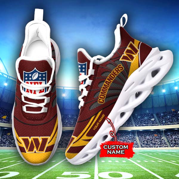 Ideafootwear Washington Commanders NFL Max Soul Shoes Sneakers For Men And Women