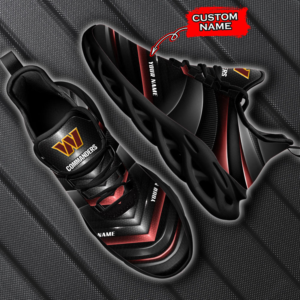 Ideafootwear Washington Commanders NFL Max Soul Shoes Sneakers For Men And Women