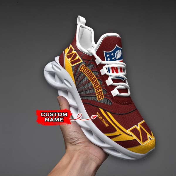 Ideafootwear Washington Commanders NFL Max Soul Shoes Sneakers For Men And Women
