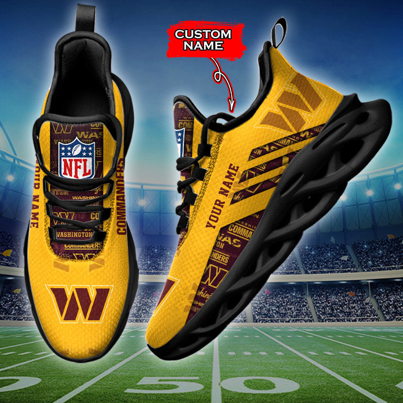 Ideafootwear Washington Commanders NFL Max Soul Shoes Sneakers For Men And Women