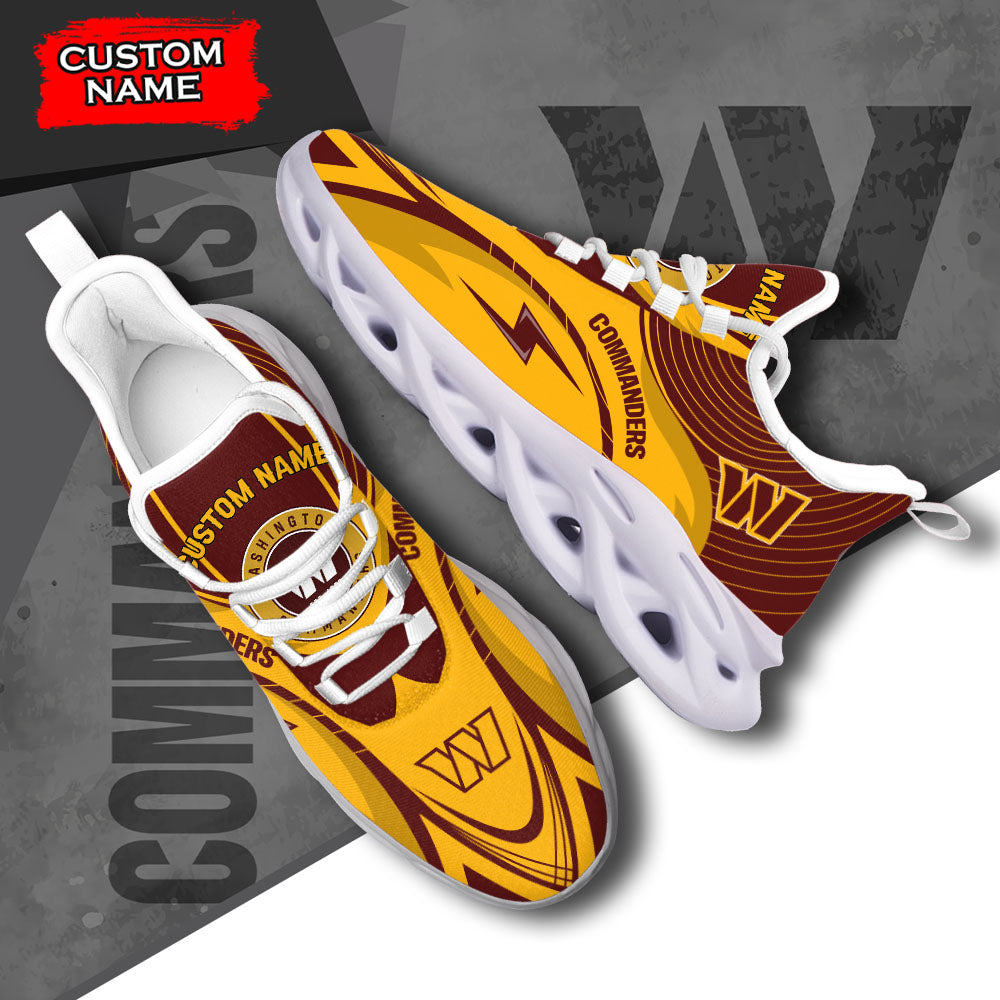 Ideafootwear Washington Commanders NFL Max Soul Shoes Sneakers For Men And Women