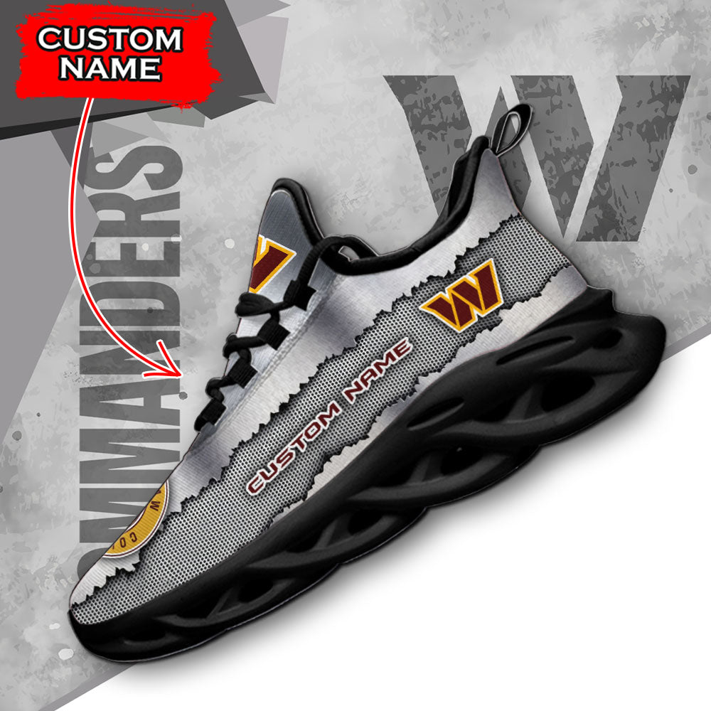 Ideafootwear Washington Commanders NFL Max Soul Shoes Sneakers For Men And Women