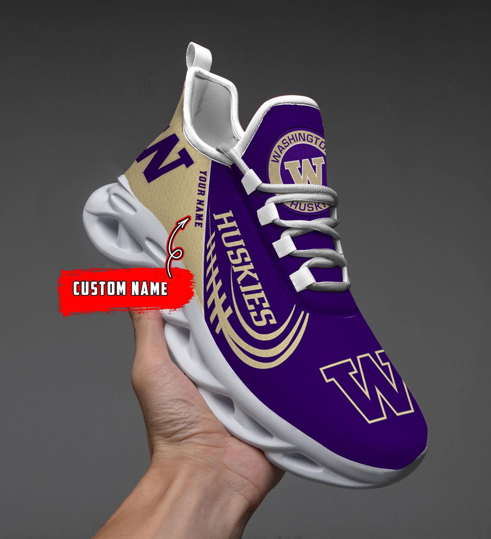 Ideafootwear Washington Huskies Max Soul Shoes Sneakers For Men And Women
