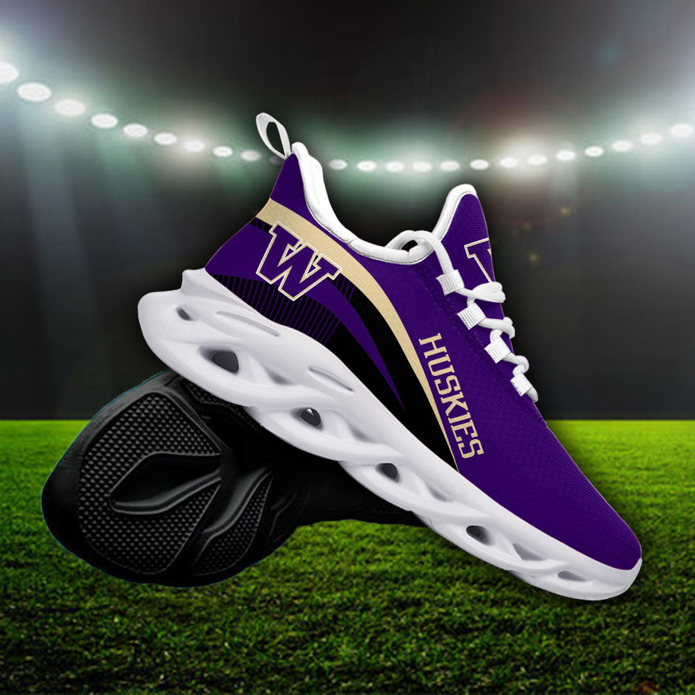 Ideafootwear Washington Huskies NCAA Max Soul Shoes Sneakers For Men And Women