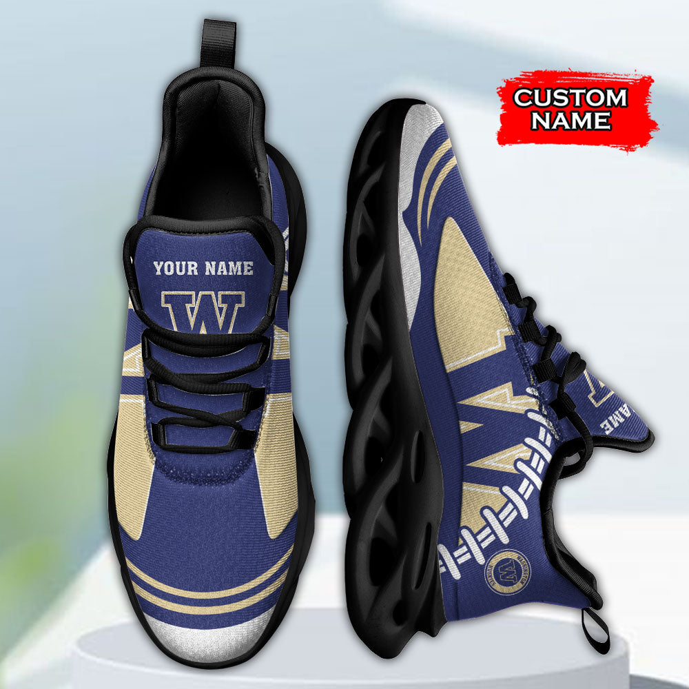 Ideafootwear Washington Huskies NCAA Max Soul Shoes Sneakers For Men And Women