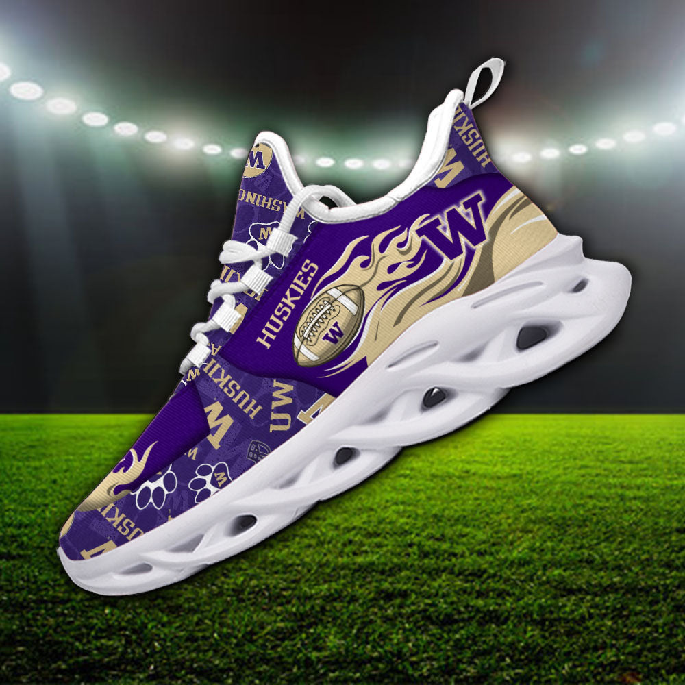 Ideafootwear Washington Huskies NCAA Max Soul Shoes Sneakers For Men And Women