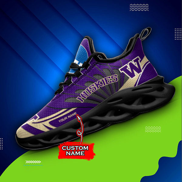 Ideafootwear Washington Huskies NCAA Max Soul Shoes Sneakers For Men And Women