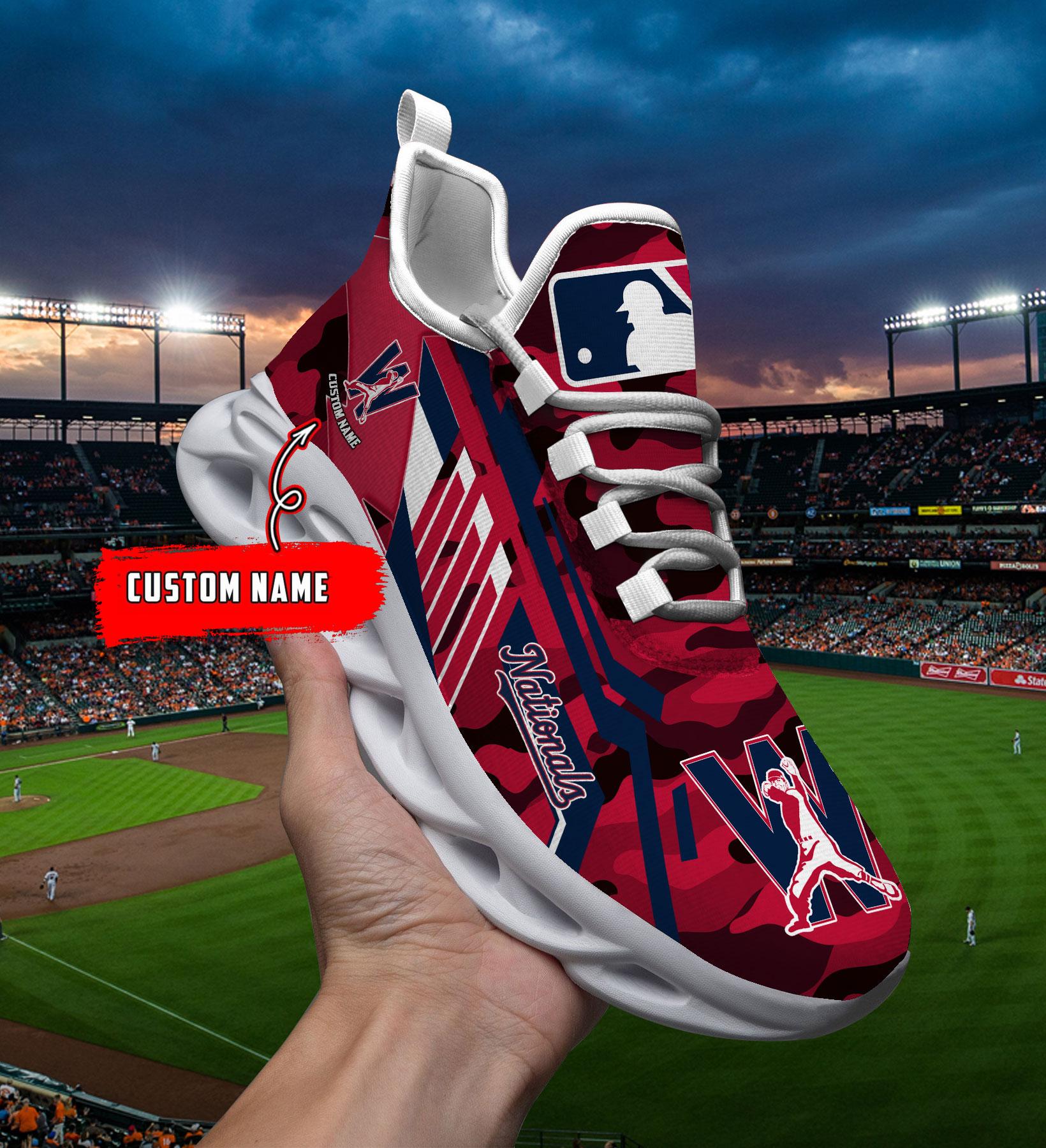Ideafootwear Washington Nationals Max Soul Shoes Sneakers For Men And Women