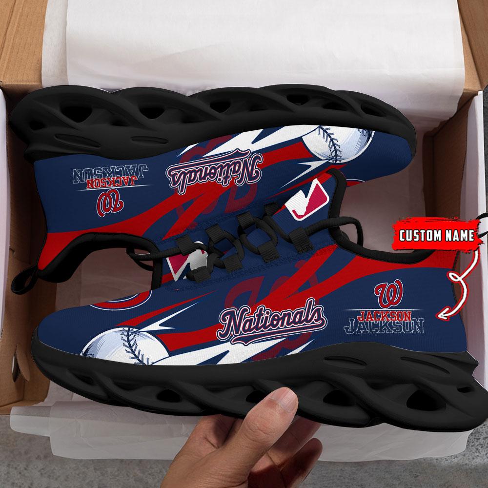 Ideafootwear Washington Nationals Max Soul Shoes Sneakers For Men And Women