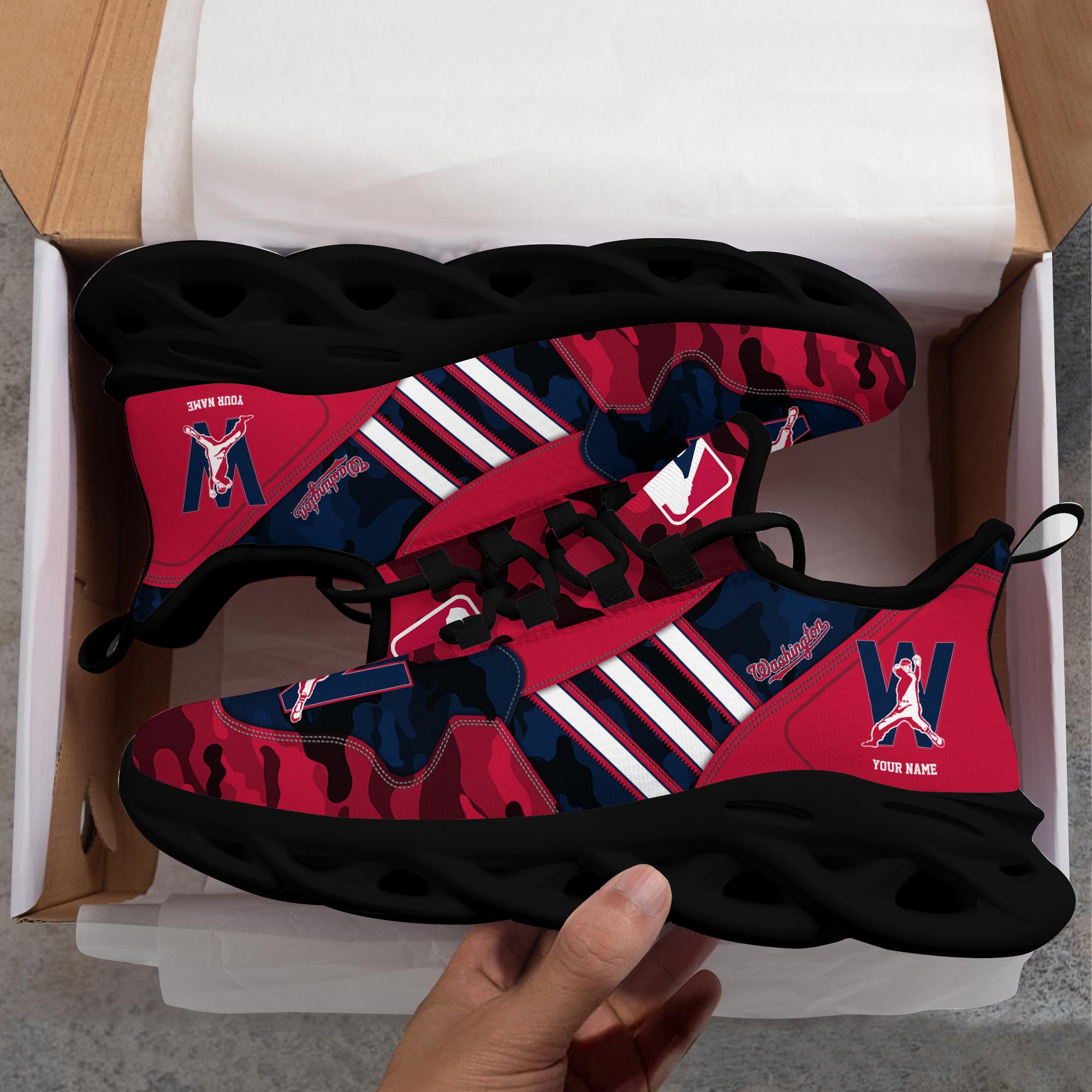 Ideafootwear Washington Nationals Max Soul Shoes Sneakers For Men And Women
