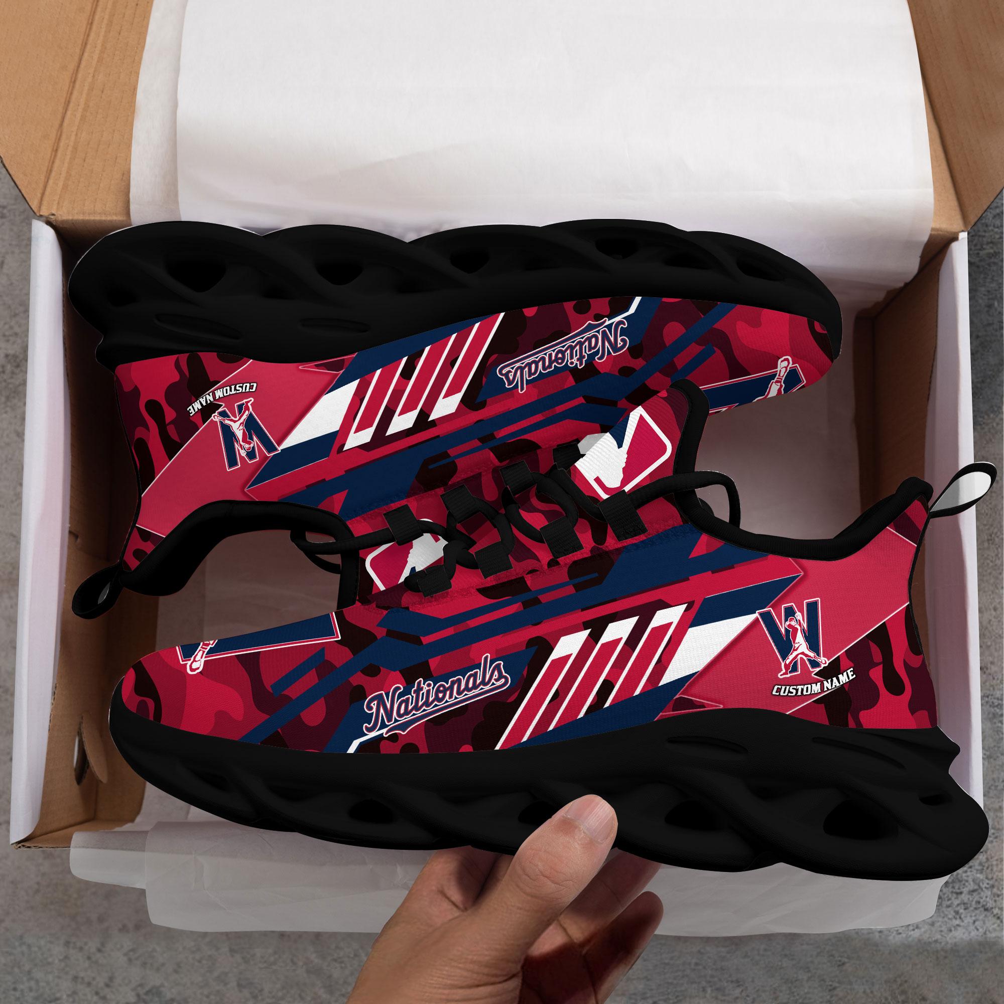 Ideafootwear Washington Nationals Max Soul Shoes Sneakers For Men And Women