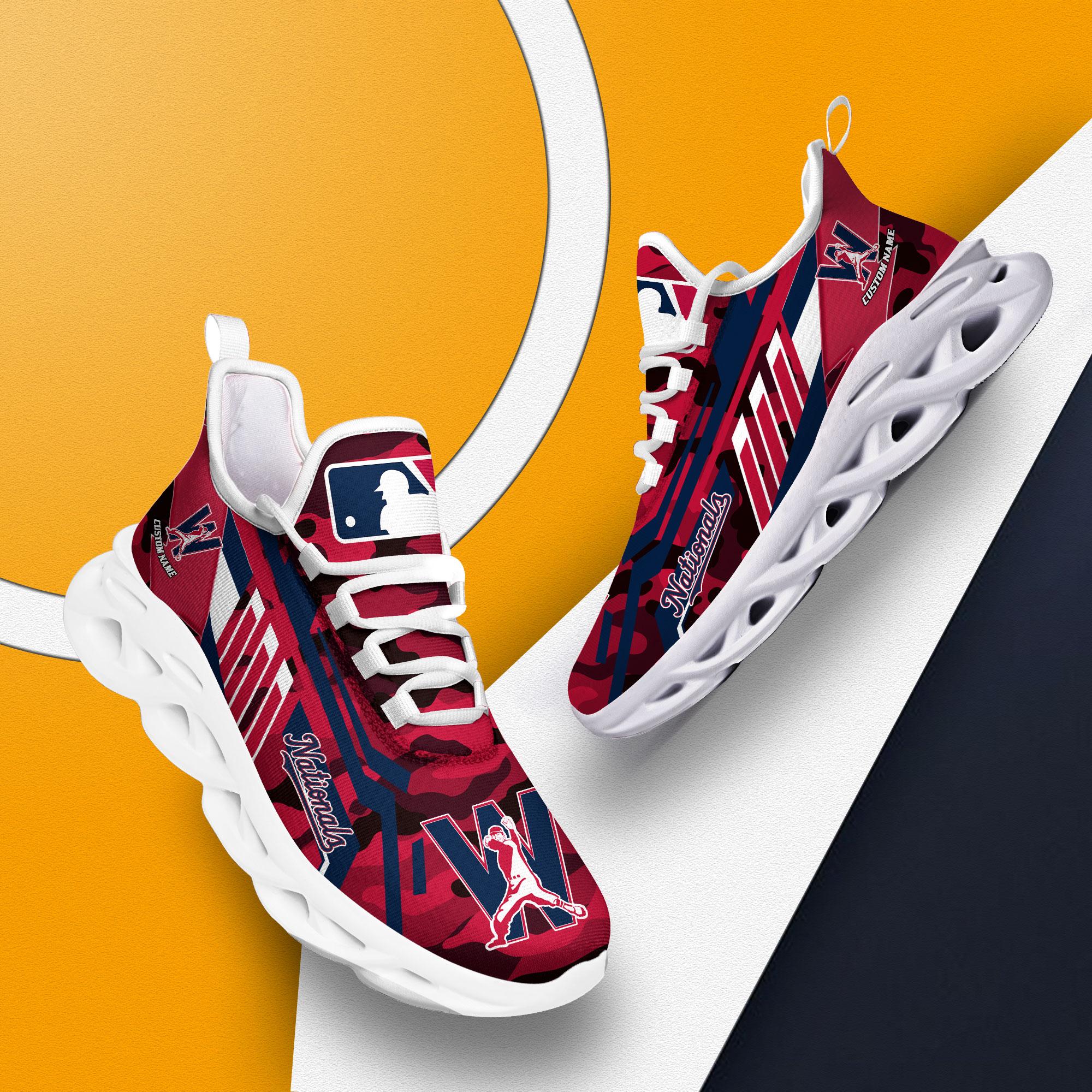 Ideafootwear Washington Nationals Max Soul Shoes Sneakers For Men And Women