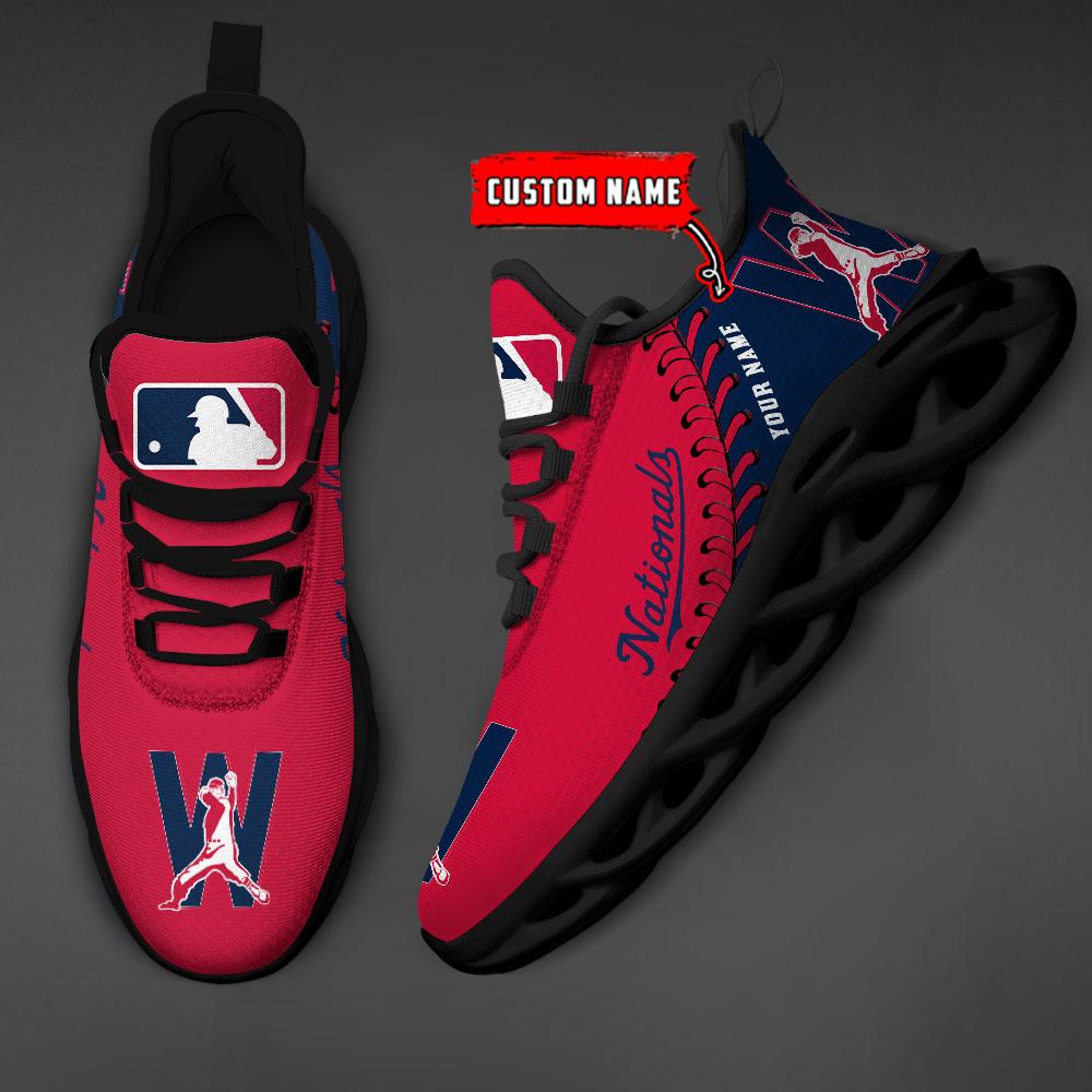 Ideafootwear Washington Nationals Max Soul Shoes Sneakers For Men And Women
