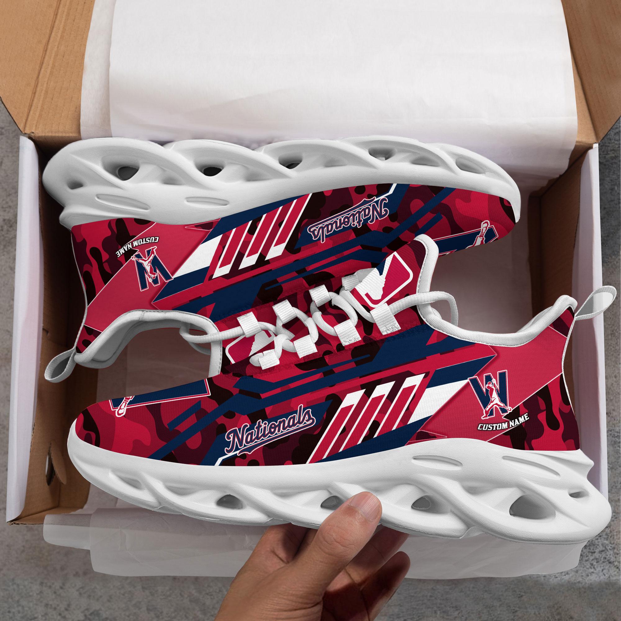 Ideafootwear Washington Nationals Max Soul Shoes Sneakers For Men And Women