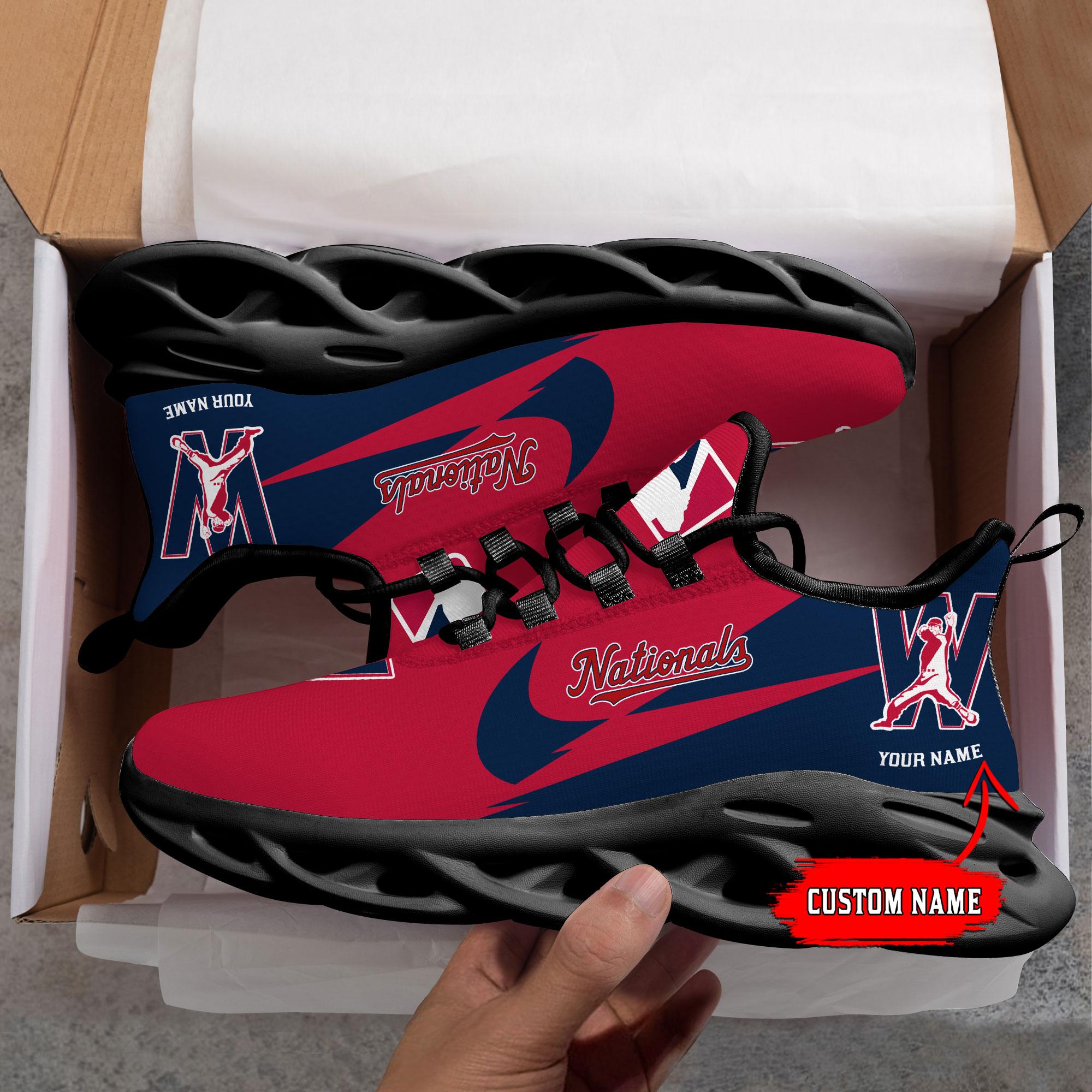 Ideafootwear Washington Nationals Max Soul Shoes Sneakers For Men And Women