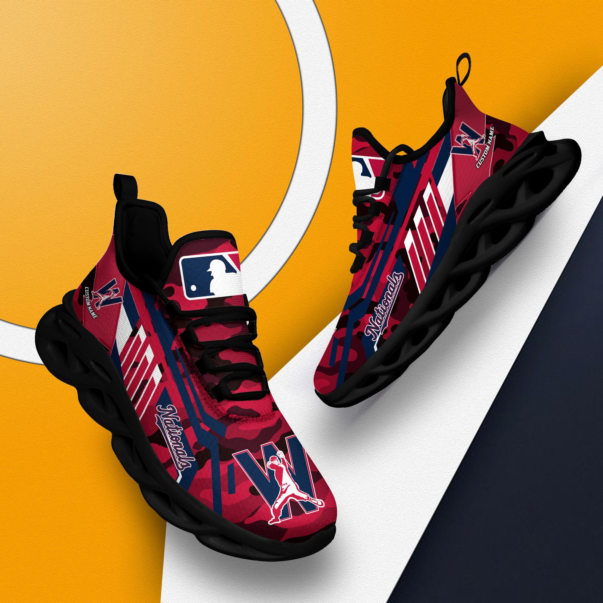 Ideafootwear Washington Nationals Max Soul Shoes Sneakers For Men And Women