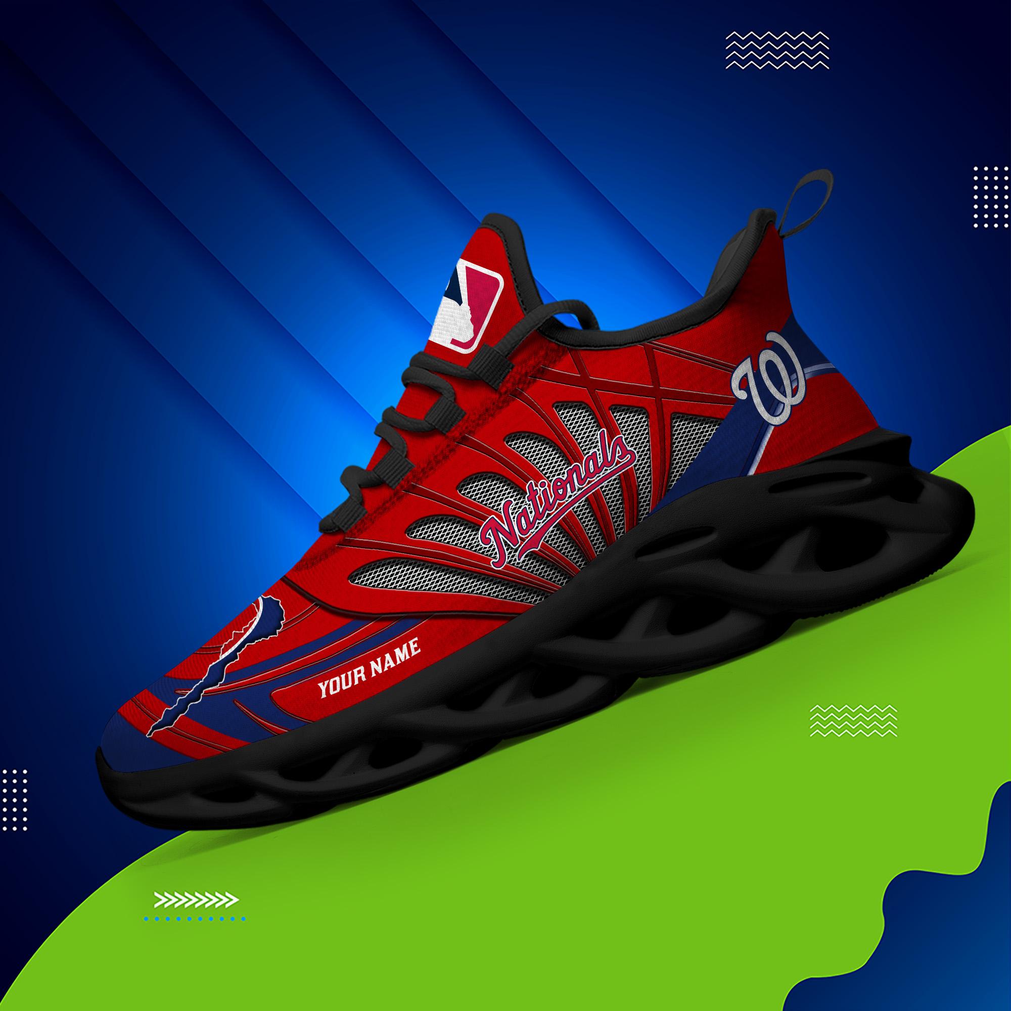 Ideafootwear Washington Nationals Max Soul Shoes Sneakers For Men And Women