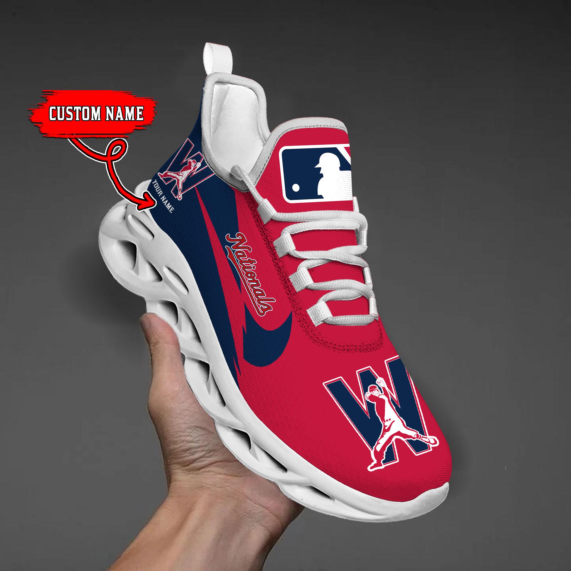 Ideafootwear Washington Nationals Max Soul Shoes Sneakers For Men And Women