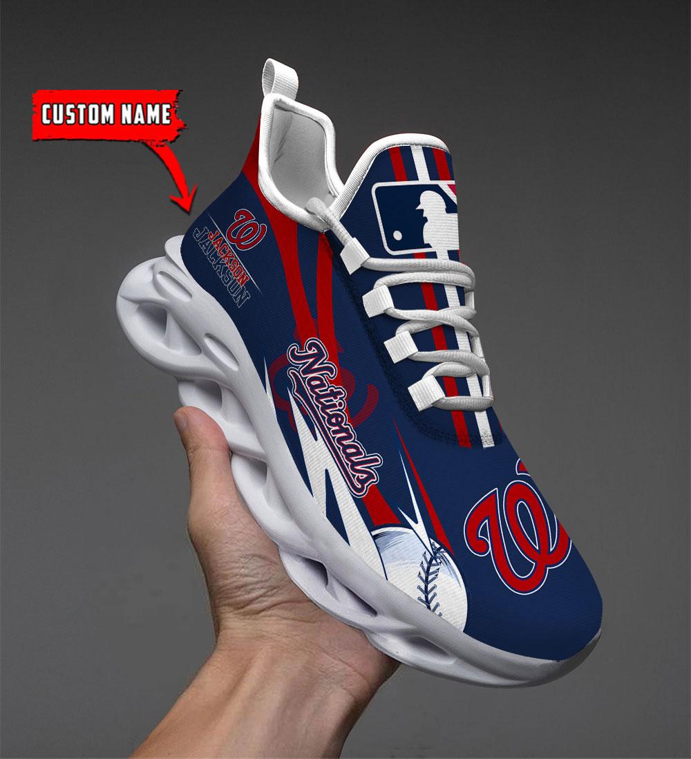 Ideafootwear Washington Nationals Max Soul Shoes Sneakers For Men And Women