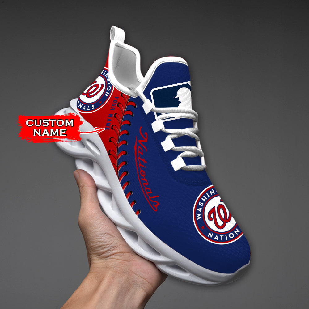 Ideafootwear Washington Nationals MLB Max Soul Shoes Sneakers For Men And Women