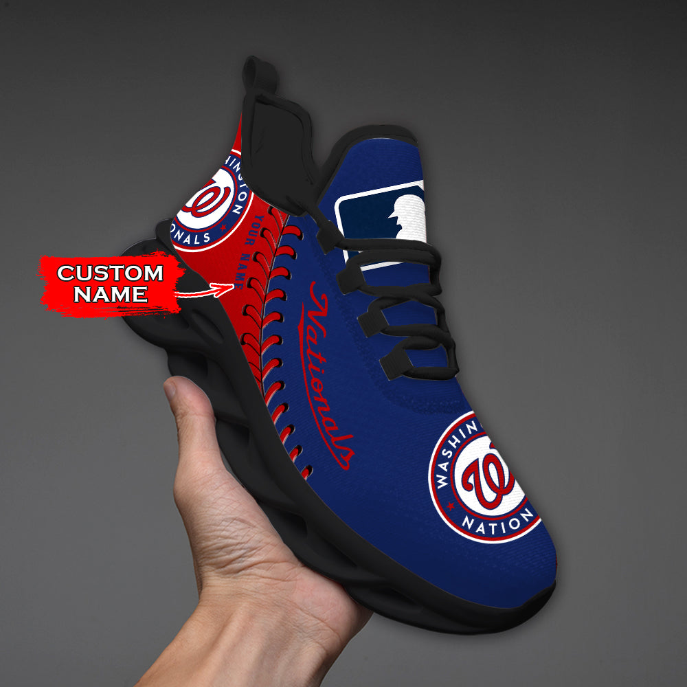 Ideafootwear Washington Nationals MLB Max Soul Shoes Sneakers For Men And Women