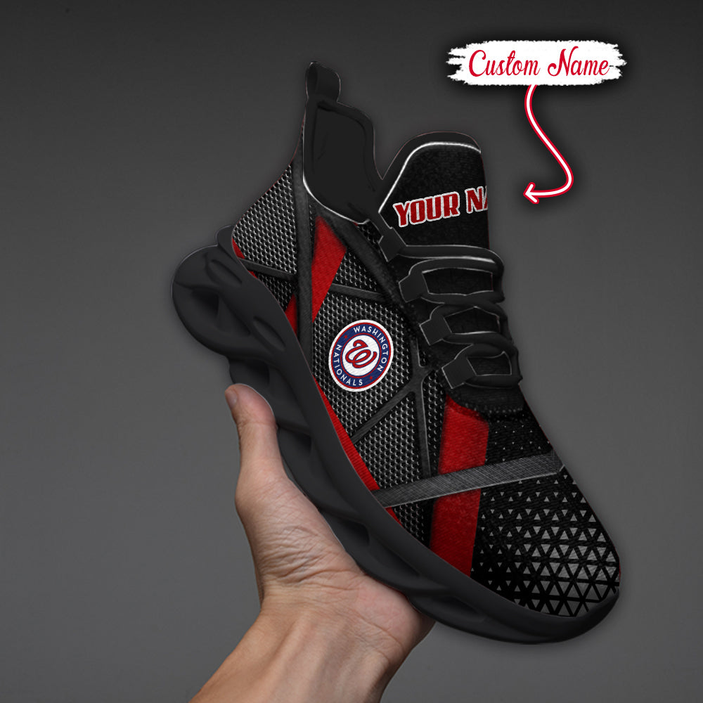 Ideafootwear Washington Nationals MLB Max Soul Shoes Sneakers For Men And Women