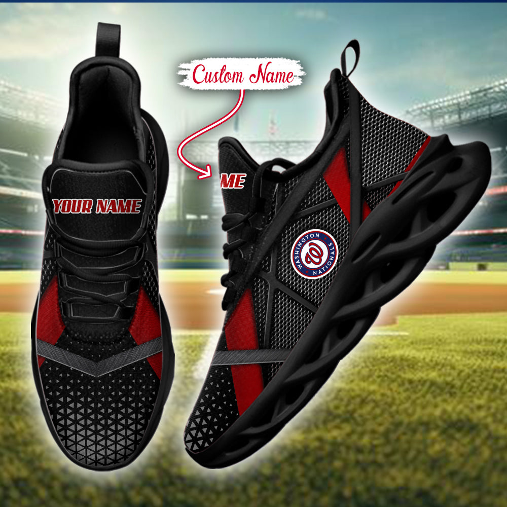 Ideafootwear Washington Nationals MLB Max Soul Shoes Sneakers For Men And Women