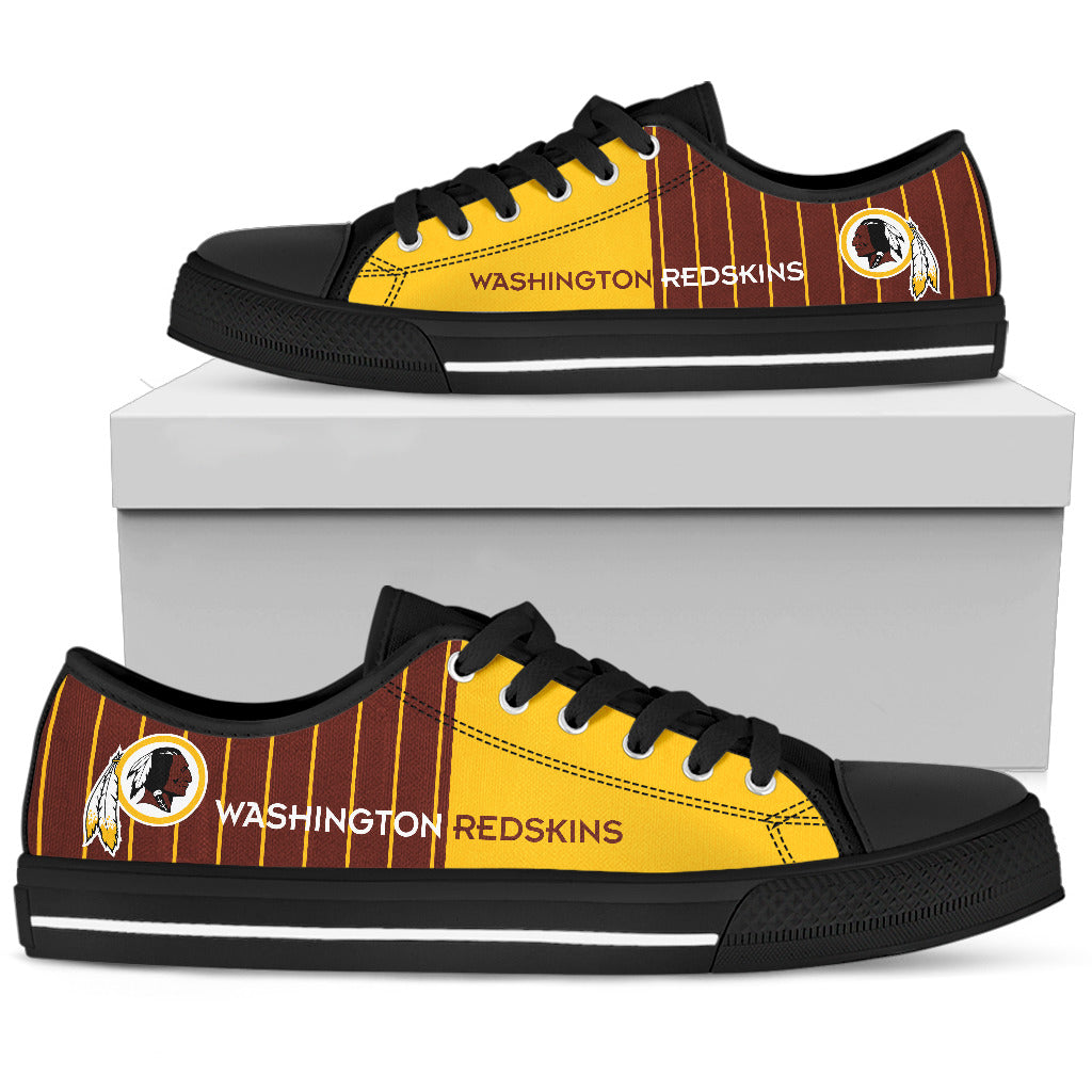 Ideafootwear Washington Redskins Low Top Canvas Sneakers Shoes For Men And Women