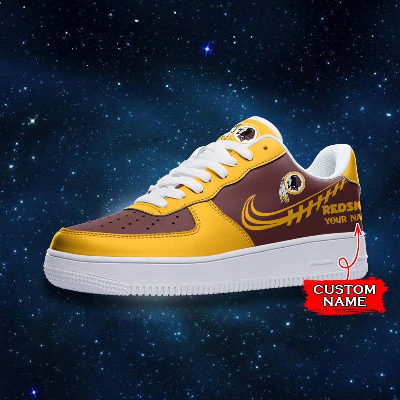Ideafootwear Washington Redskins NFL Air Low-Top Sneakers Shoes For Men And Women