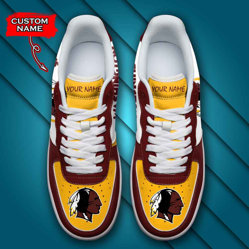Ideafootwear Washington Redskins NFL Air Low-Top Sneakers Shoes For Men And Women