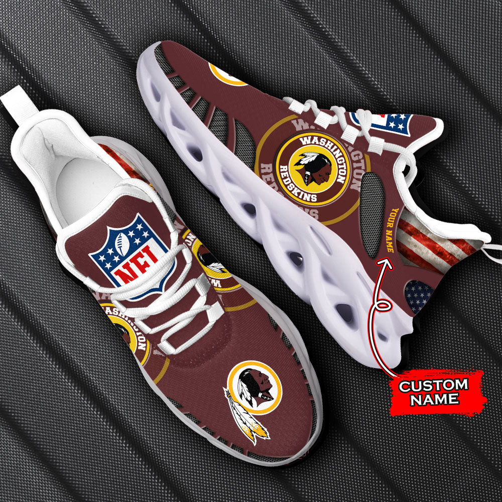 Ideafootwear Washington Redskins NFL Max Soul Shoes Sneakers For Men And Women