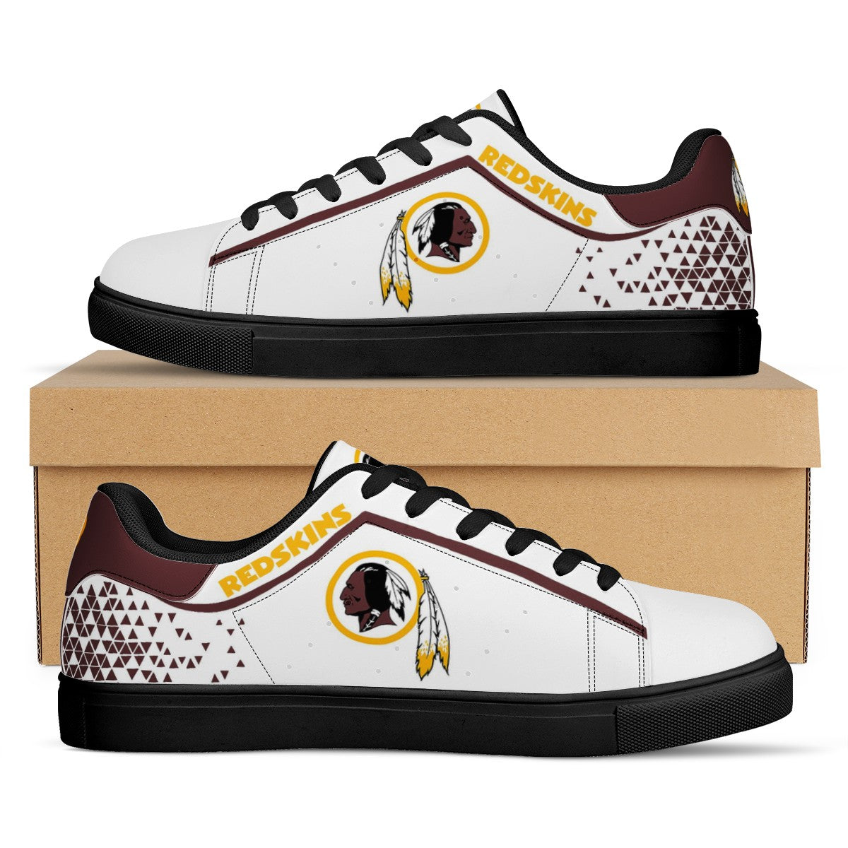 Ideafootwear Washington Redskins Skate Stan Shoes Sneakes For Men And Women