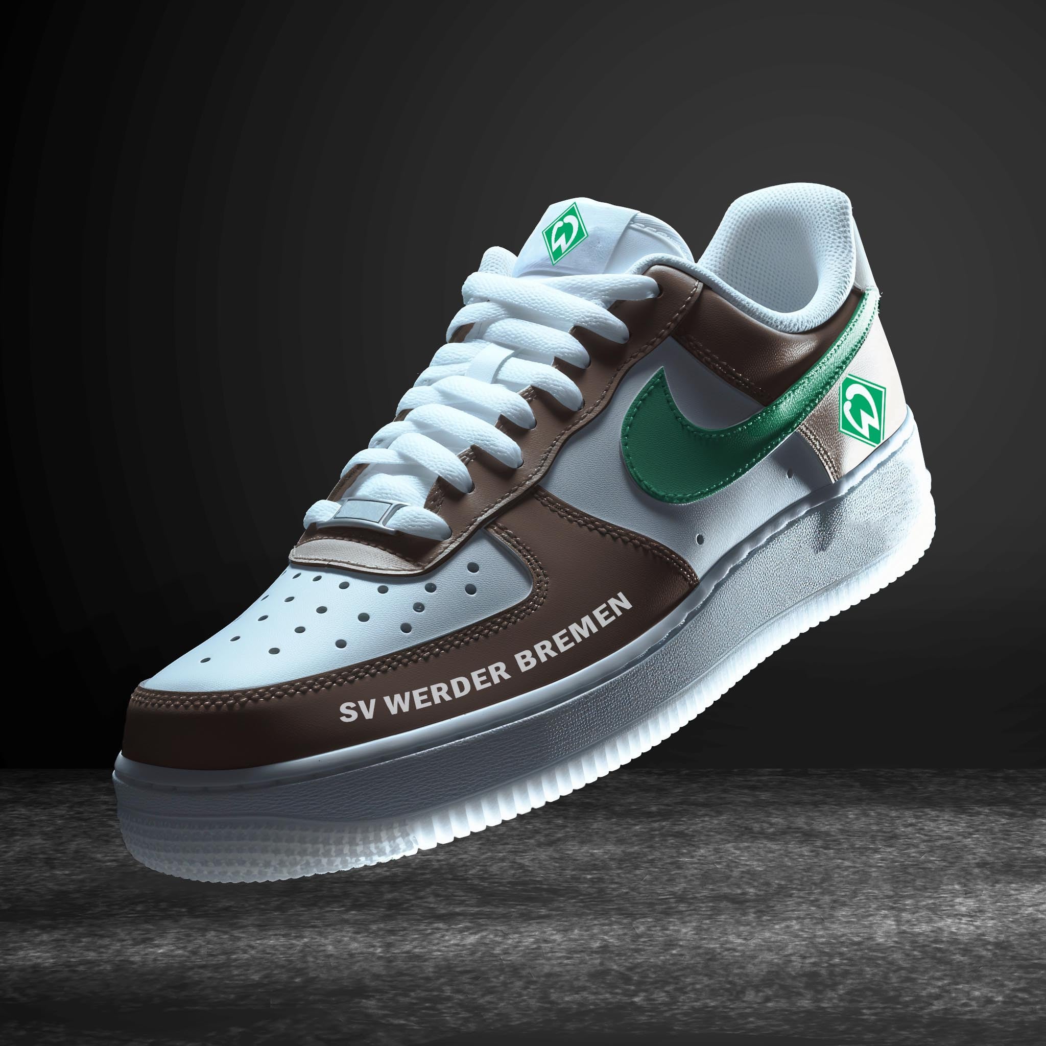 Ideafootwear Werder Bremen Bundesliga Air Low-Top Sneakers Shoes For Men And Women
