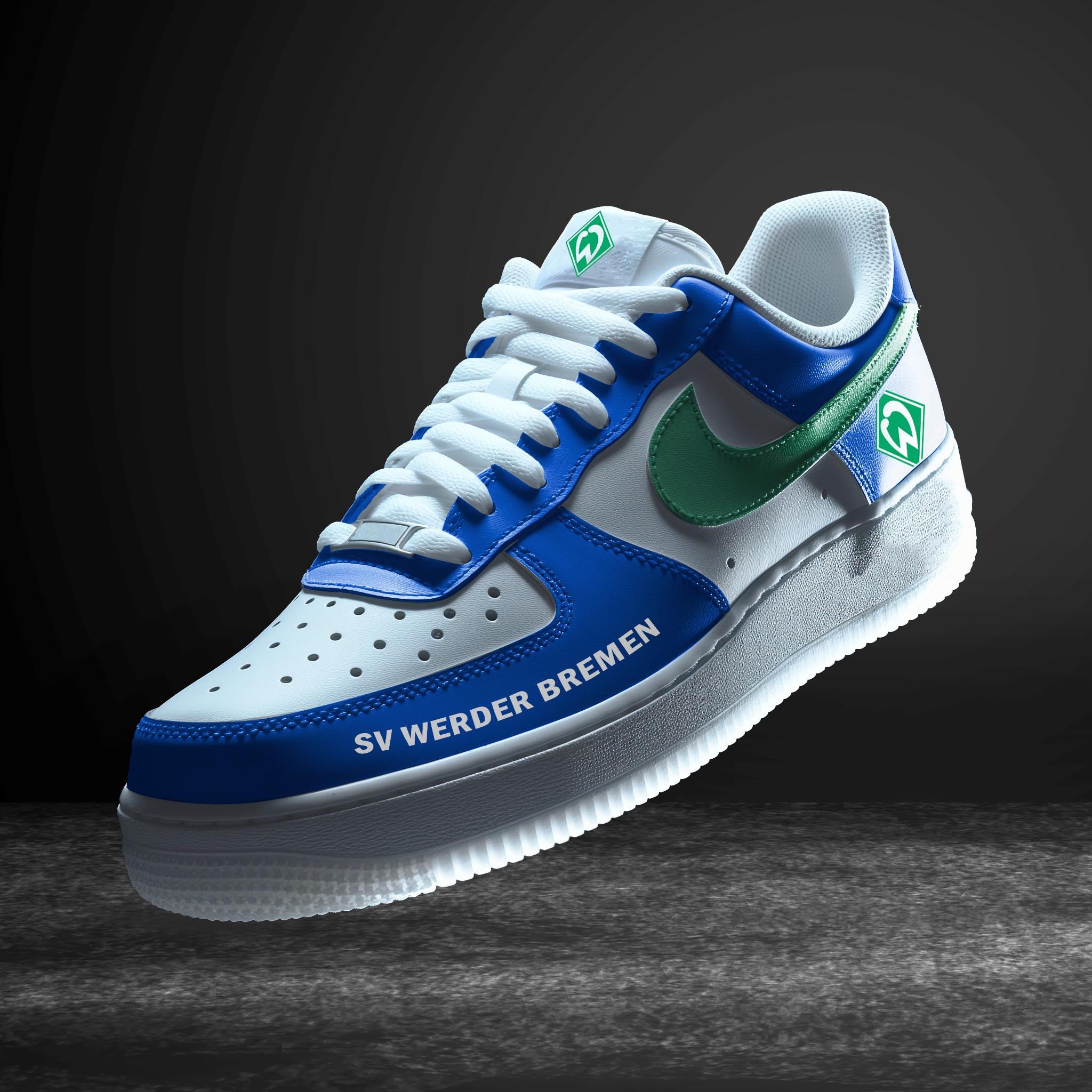 Ideafootwear Werder Bremen Bundesliga Air Low-Top Sneakers Shoes For Men And Women