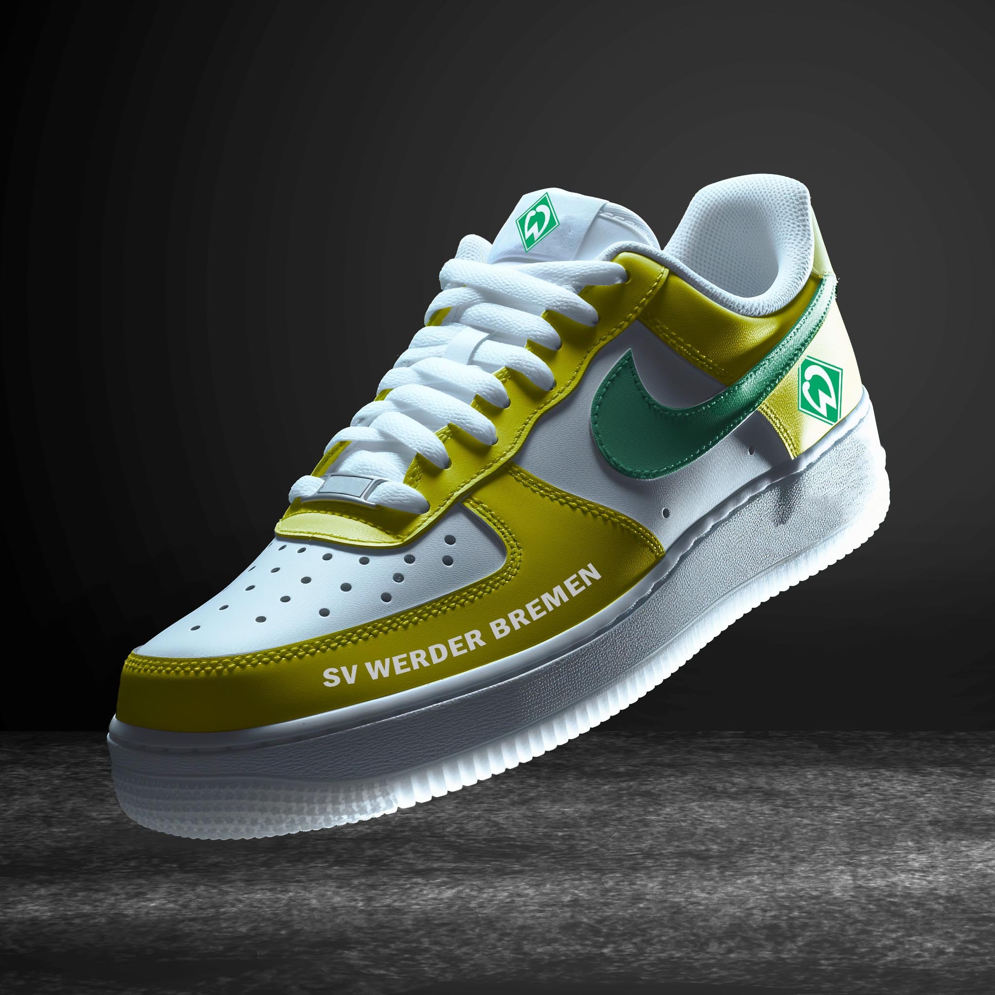 Ideafootwear Werder Bremen Bundesliga Air Low-Top Sneakers Shoes For Men And Women