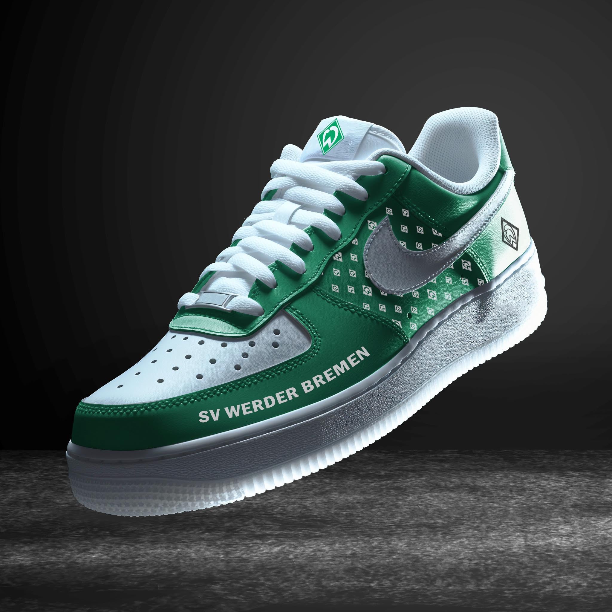 Ideafootwear Werder Bremen Bundesliga Air Low-Top Sneakers Shoes For Men And Women