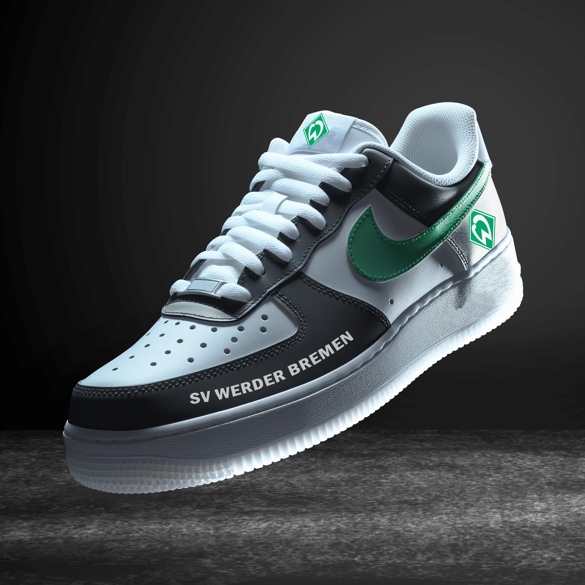 Ideafootwear Werder Bremen Bundesliga Air Low-Top Sneakers Shoes For Men And Women