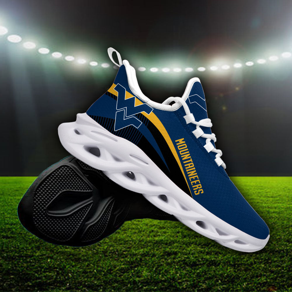 Ideafootwear West Virginia Mountaineers NCAA Max Soul Shoes Sneakers For Men And Women