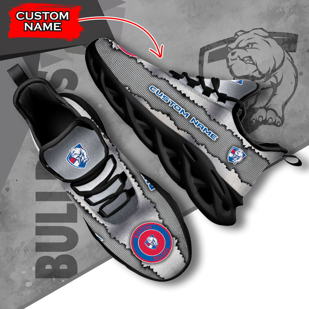 Ideafootwear Western Bulldogs AFL Max Soul Shoes Sneakers For Men And Women
