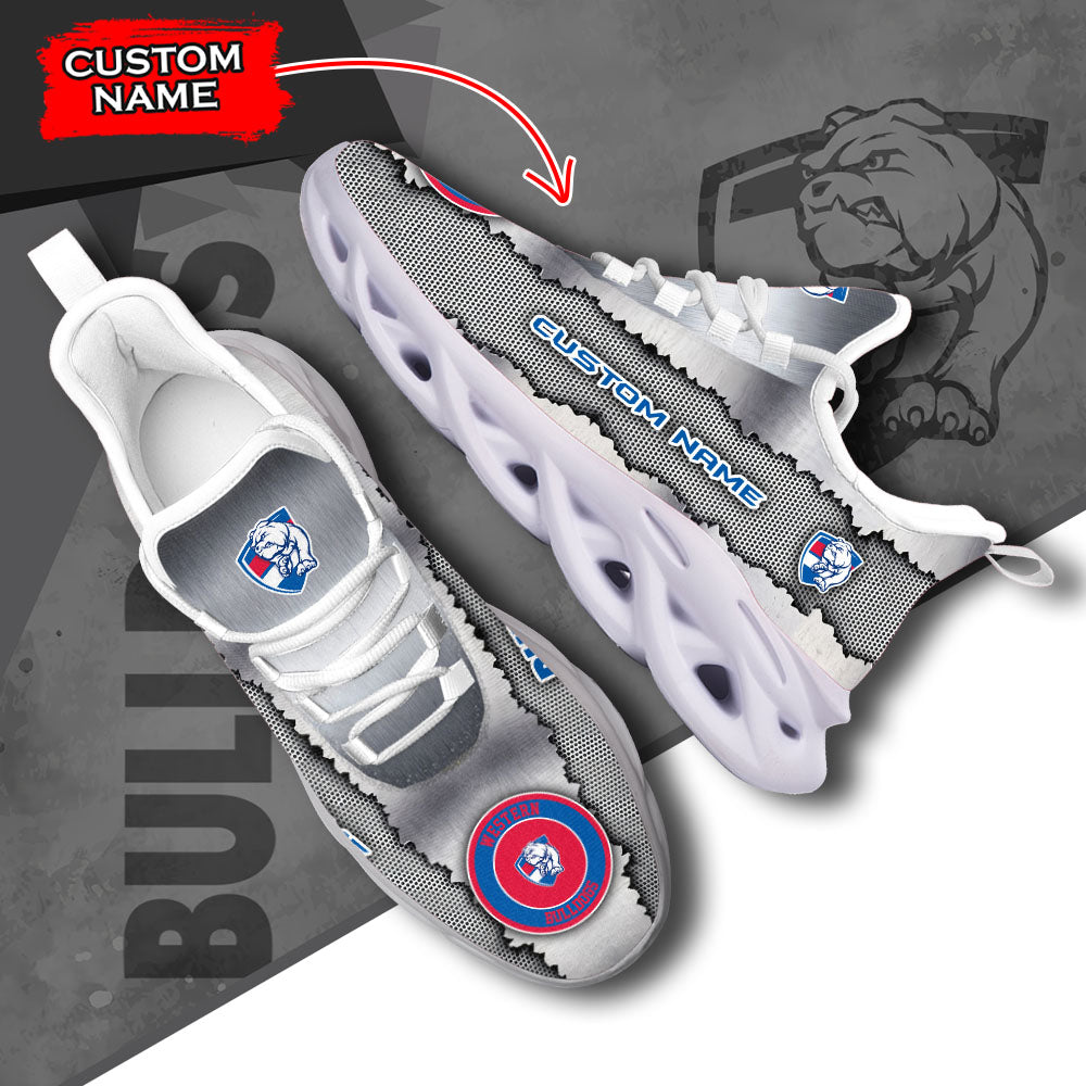 Ideafootwear Western Bulldogs AFL Max Soul Shoes Sneakers For Men And Women