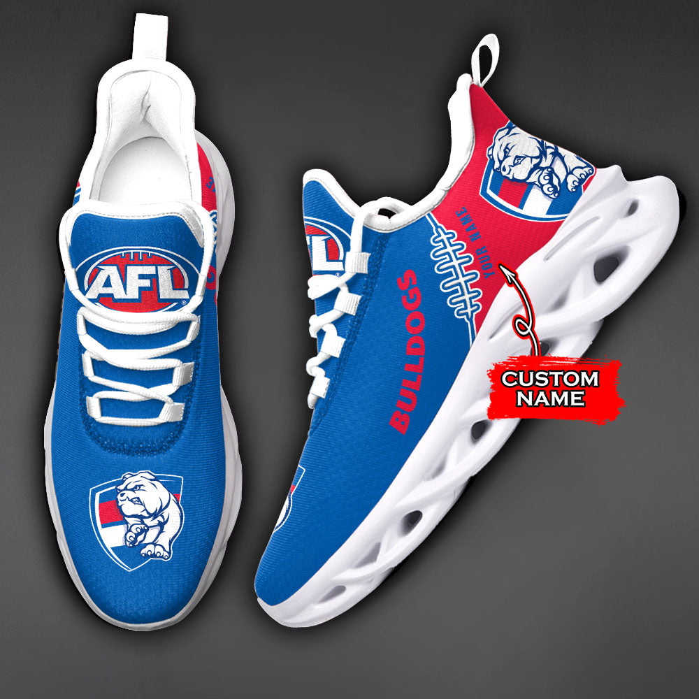Ideafootwear Western Bulldogs AFL Max Soul Shoes Sneakers For Men And Women