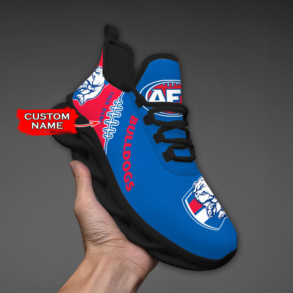 Ideafootwear Western Bulldogs AFL Max Soul Shoes Sneakers For Men And Women