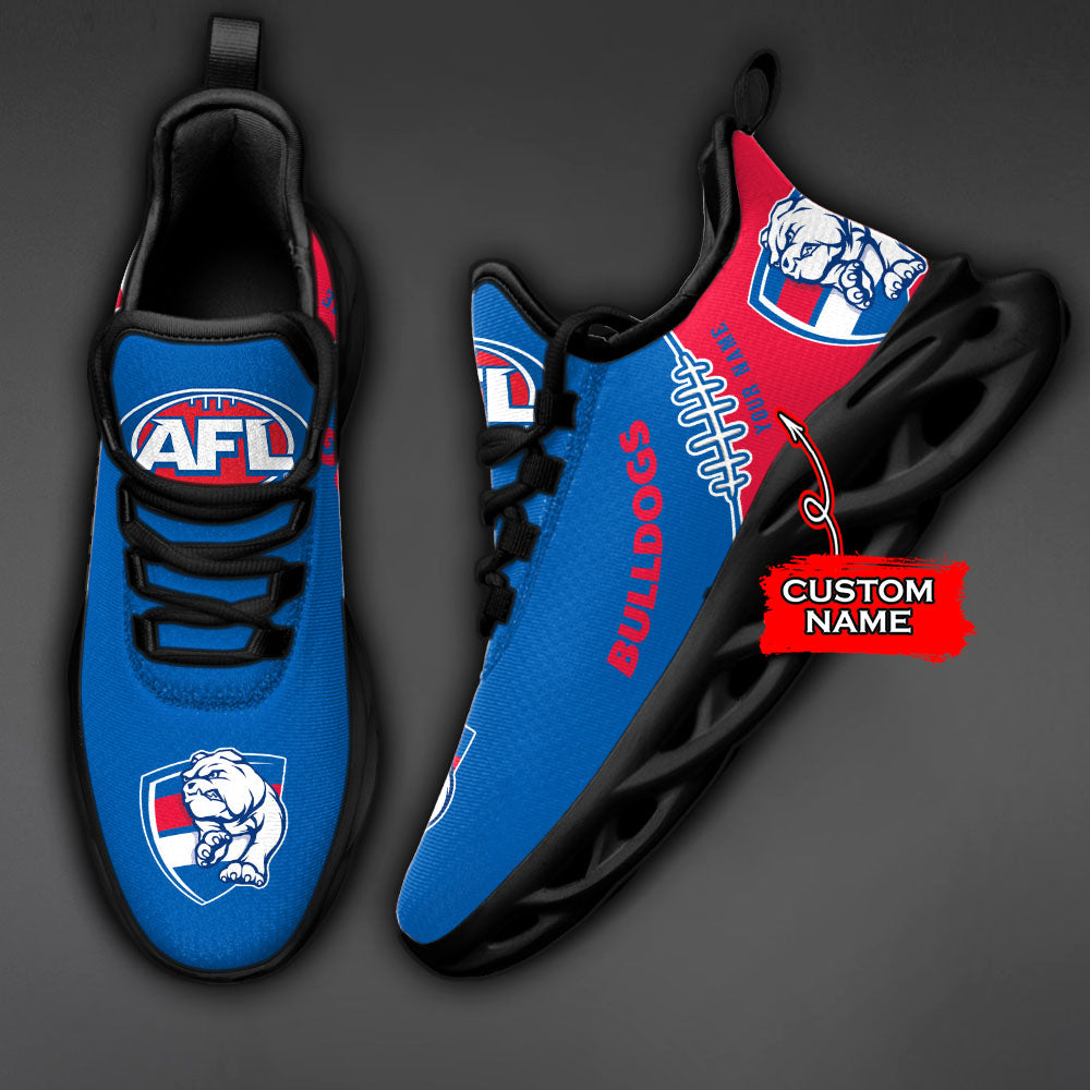 Ideafootwear Western Bulldogs AFL Max Soul Shoes Sneakers For Men And Women