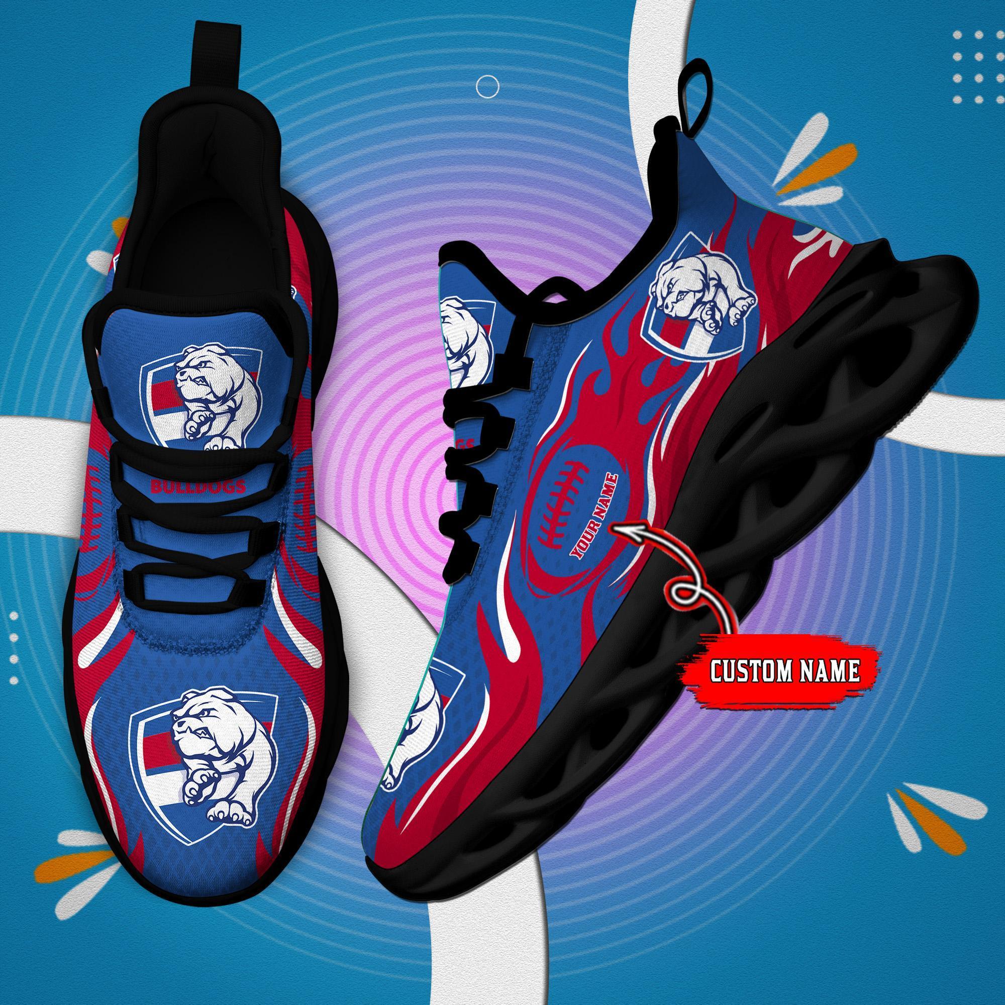 Ideafootwear Western Bulldogs Max Soul Shoes Sneakers For Men And Women
