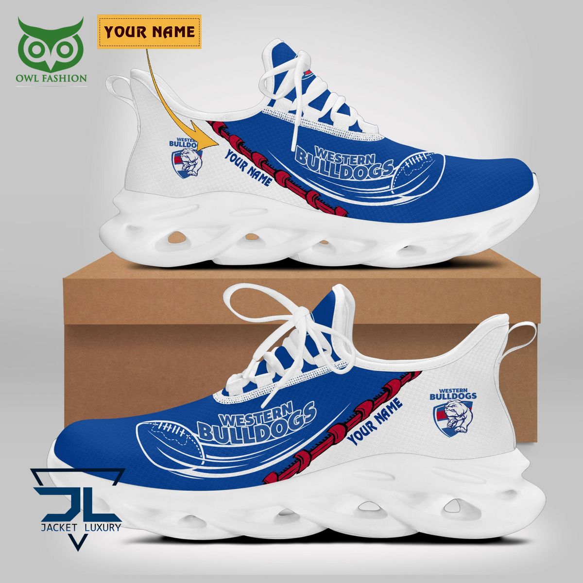 Ideafootwear Western Bulldogs Max Soul Shoes Sneakers For Men And Women