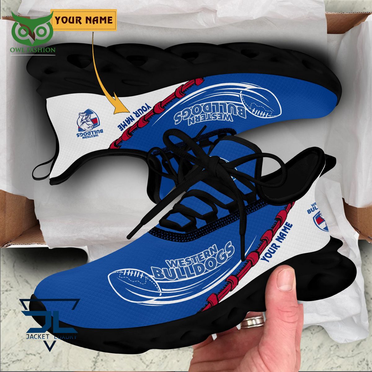 Ideafootwear Western Bulldogs Max Soul Shoes Sneakers For Men And Women